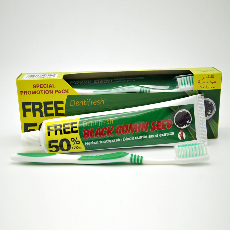 GMP Teeth Whitening Pasta Gigi Sikat Gigi Set Herbal Organik Ekstrak Biji Jintan Hitam Miswak