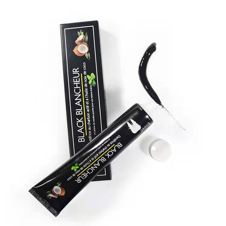 Arang Bambu Alami Pasta Gigi Pemutih Gigi Anti Gigi Berlubang Gel Hitam Rasa Mint Bedak Gigi