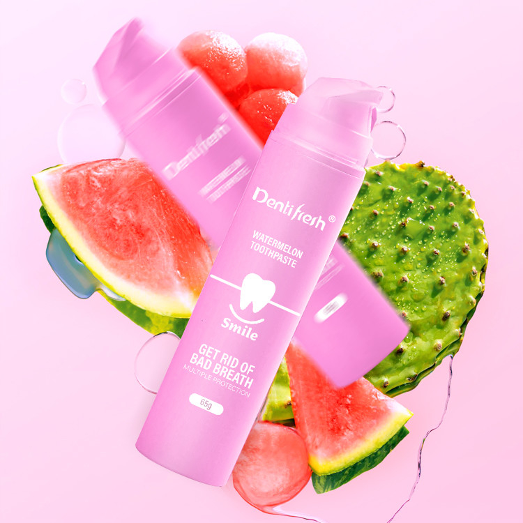 Non Irritant Organic Teeth Whitening natural pump bottle Pasta gigi Lemon Mango Rasa Strawberry