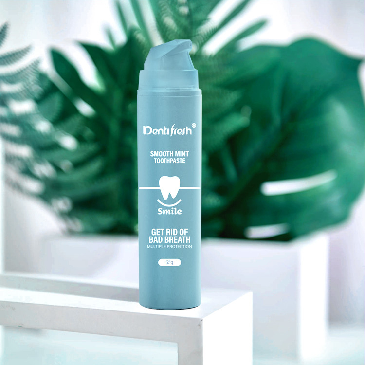 Non Irritant Organic Teeth Whitening natural pump bottle Pasta gigi Lemon Mango Rasa Strawberry