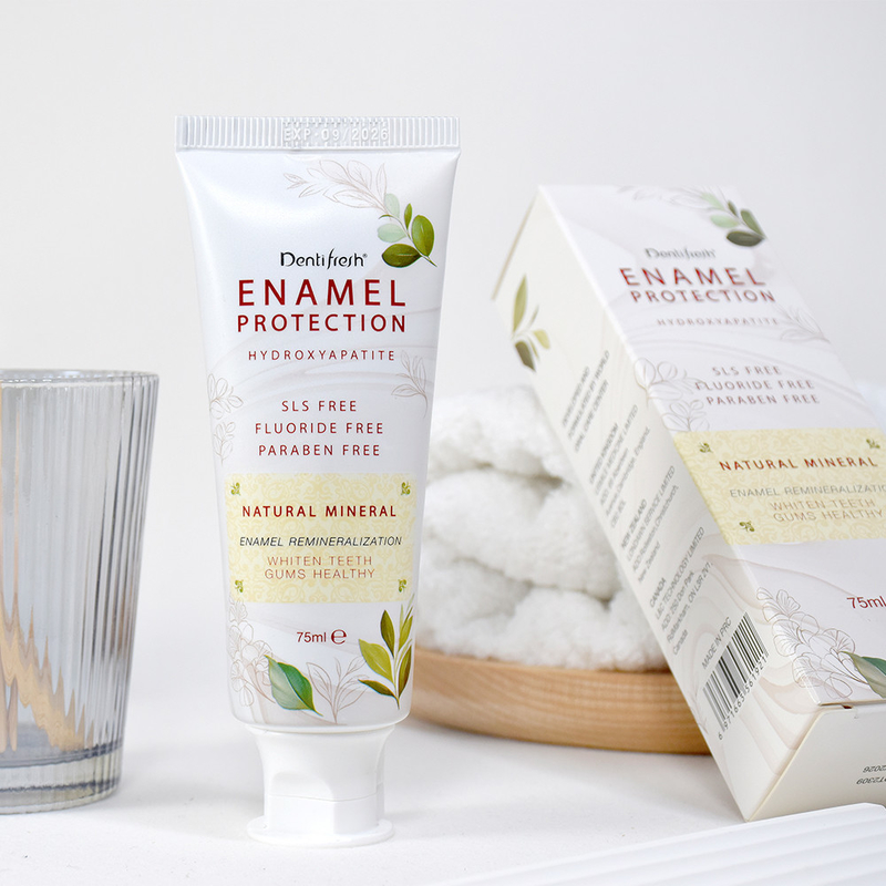 HAP ENAMEL Perlindungan sLS bebas paraben bebas mineral alami hidroksiapatit gusi sehat pemutih gigi pasta gigi