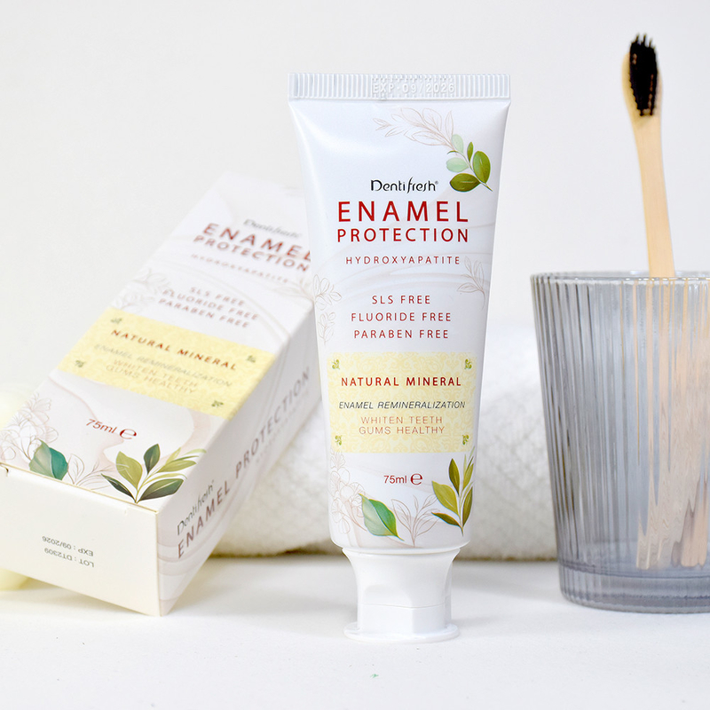 HAP ENAMEL Perlindungan sLS bebas paraben bebas mineral alami hidroksiapatit gusi sehat pemutih gigi pasta gigi
