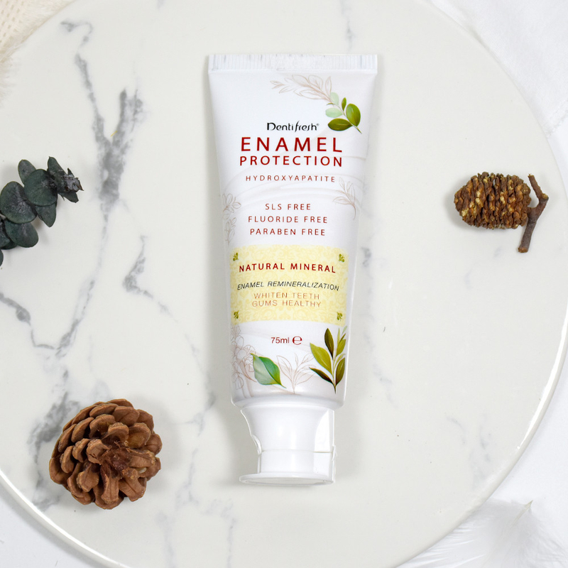 HAP ENAMEL Perlindungan sLS bebas paraben bebas mineral alami hidroksiapatit gusi sehat pemutih gigi pasta gigi