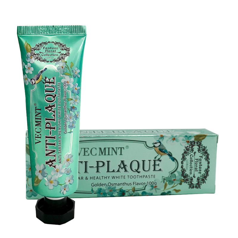 Aroma Bunga Aloe Vera Pasta Gigi 100g Tube Gigi pemutih Perawatan mulut dengan LILY/ROSE/Osmanthus.