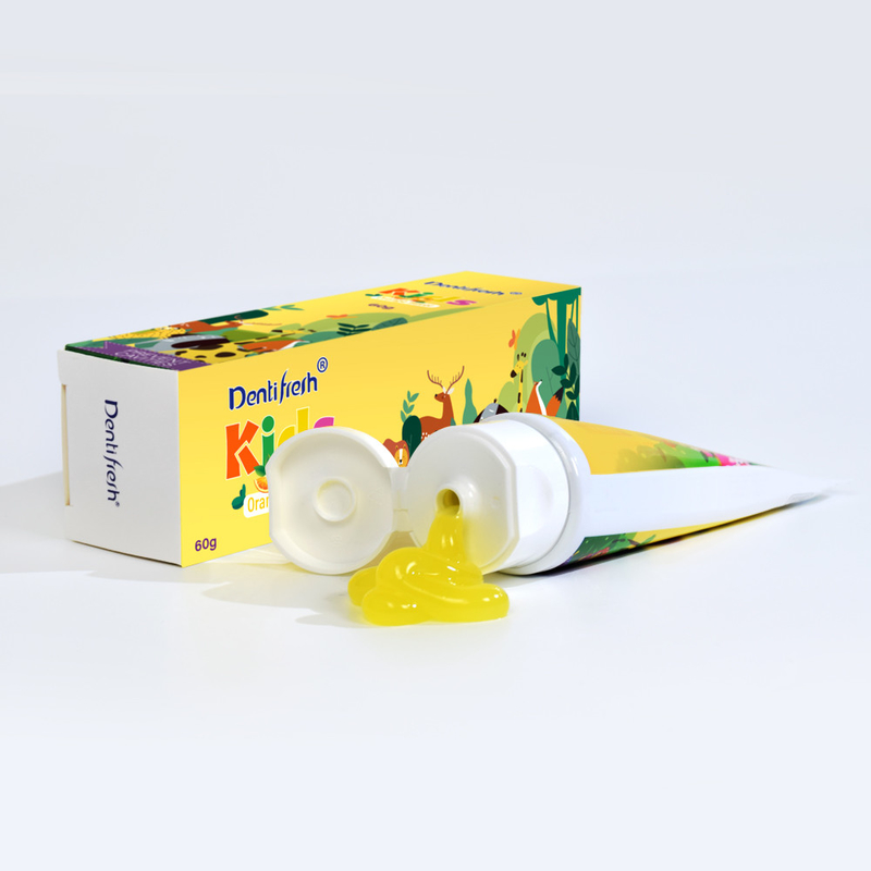 DENTIFRESH 60g Aroma Oranye Pasta Gigi dalam Oranye Pasta Rasa Pasta Gigi Untuk Anak-anak Pasta Gigi Kapasitas Mini