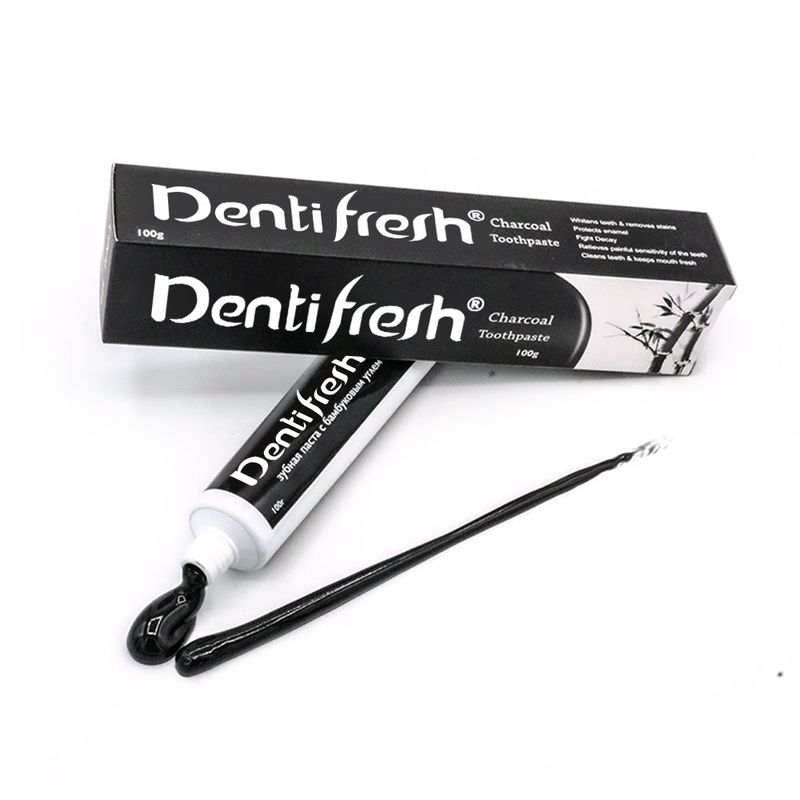 COOL ATE Bamboo Charcoal Toothpaste -Menghilangkan noda dan melindungi gusi 100g Memperkuat Gigi