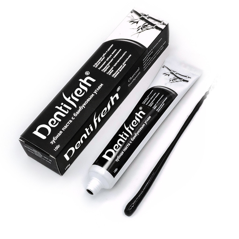 COOL ATE Bamboo Charcoal Toothpaste -Menghilangkan noda dan melindungi gusi 100g Memperkuat Gigi