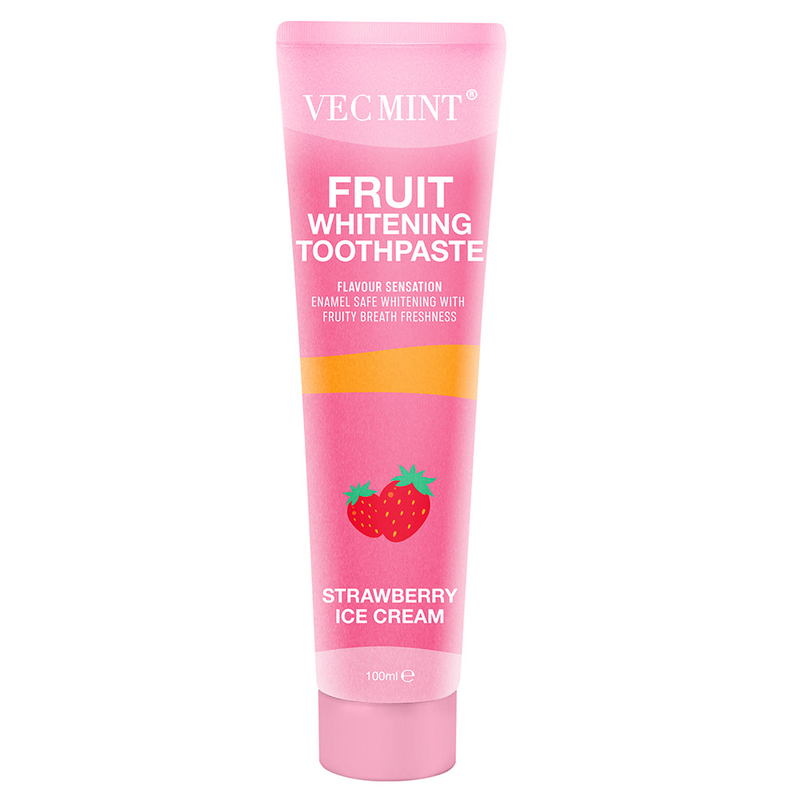 Vecmint 100ml Buah - Sertifikat Pasta Gigi Pemutih Beraroma - 4 Rasa Enak, Enamel - Pemutih Aman dan Kesegaran Buah
