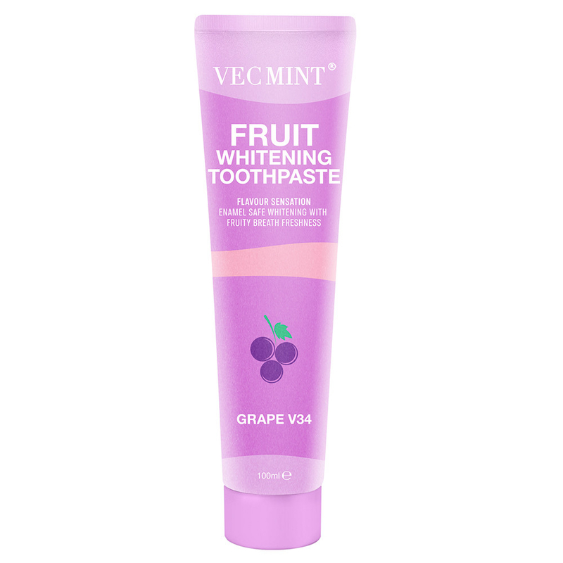 Vecmint 100ml Buah - Sertifikat Pasta Gigi Pemutih Beraroma - 4 Rasa Enak, Enamel - Pemutih Aman dan Kesegaran Buah