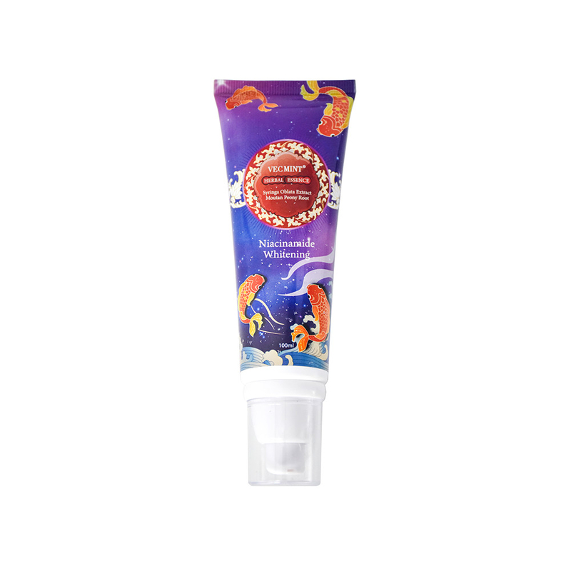 VECMINT 100ml Herbal Essence Toothpaste - dengan Sophora Flavescens Extract & Malva Verticillata - Formula Pemutih Niacinamide