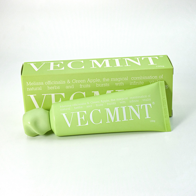 VECMINT 100g pasta gigi: Bebaskan Vitalitas Oral dengan Herbal & Buah Alam Ajaib (Melissa officinalis & Green Apple)