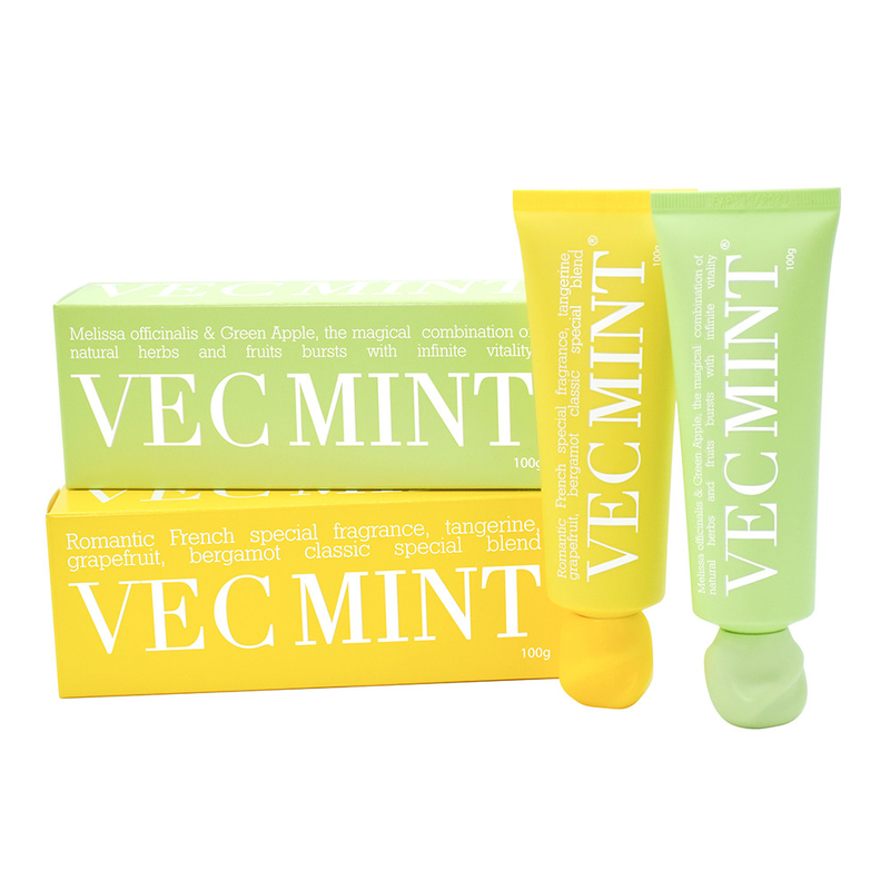 100 g pasta gigi VECMINT yang sangat laris: Aroma yang terinspirasi Perancis yang indah dari Grapefruit, Bergamot dan Tangerine