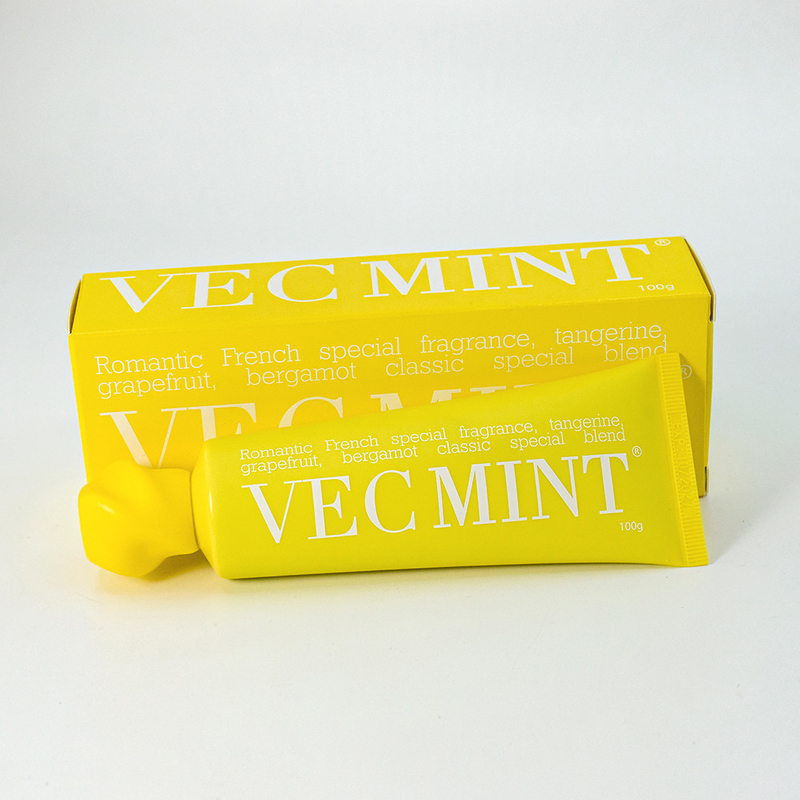 100 g pasta gigi VECMINT yang sangat laris: Aroma yang terinspirasi Perancis yang indah dari Grapefruit, Bergamot dan Tangerine