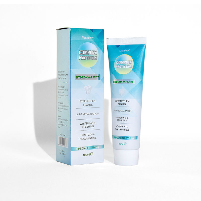 Efek Pemutihan Sedang Pasta Gigi Pemutih Gigi dengan Sikat Gigi Dua Kali Sehari dan Bahan Sodium Phytate