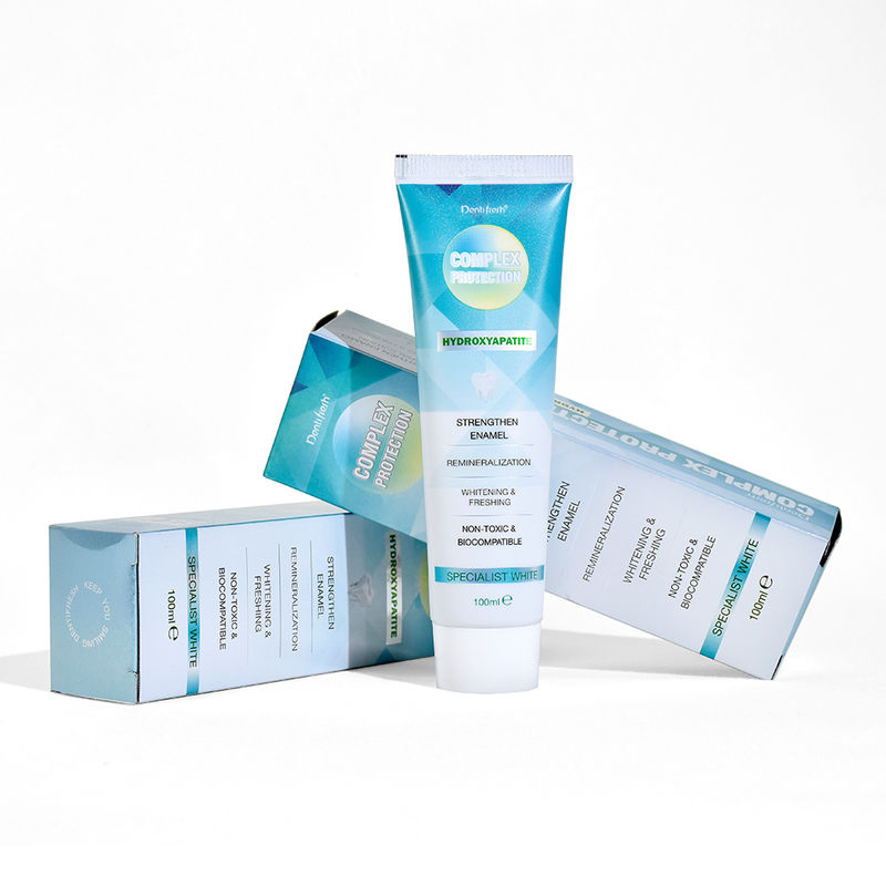 Efek Pemutihan Sedang Pasta Gigi Pemutih Gigi dengan Sikat Gigi Dua Kali Sehari dan Bahan Sodium Phytate