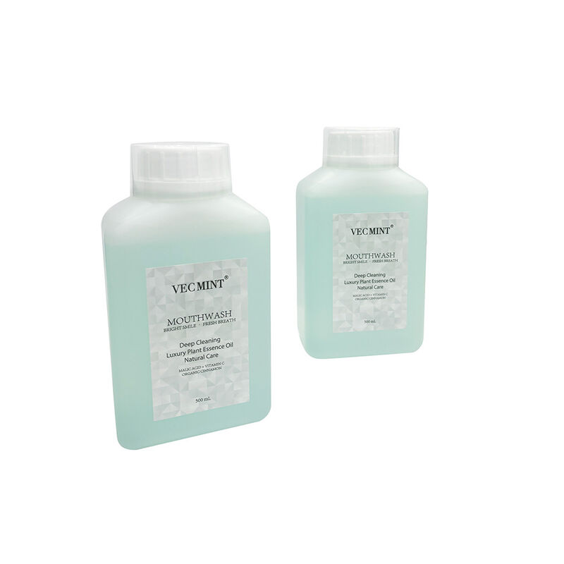 VECMINT Natural Mouthwash - Deep Cleaning Oral Care bilas dengan minyak esensi tanaman mewah untuk napas segar 500ml