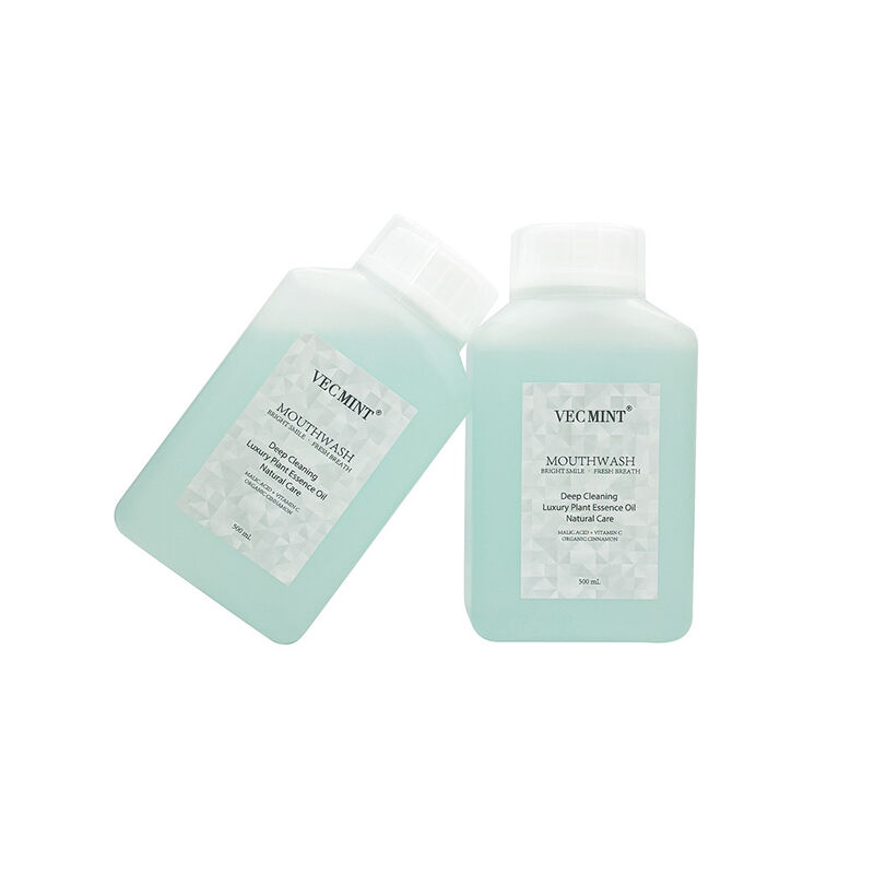 VECMINT Natural Mouthwash - Deep Cleaning Oral Care bilas dengan minyak esensi tanaman mewah untuk napas segar 500ml