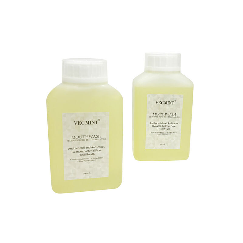 VECMINT Probiotic Defense Herbal Mouthwash - Antibakteri Anti-Caries Oral Rinse (Balance Flora Bakteri & Napas Segar) 500ml Grosir