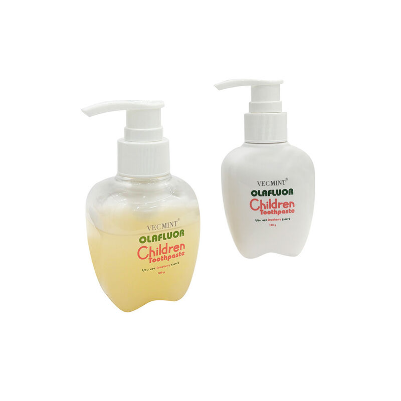 Pasta Gigi Anak OLAFluor oleh VECMINT - Botol Pompa 100g Rasa Stroberi Pasta Gigi Perawatan Mulut Aman untuk Kebersihan Harian Anak-anak