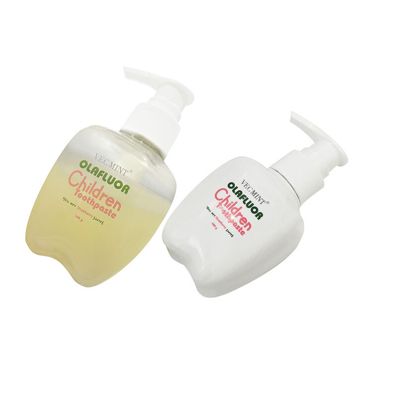 Pasta Gigi Anak OLAFluor oleh VECMINT - Botol Pompa 100g Rasa Stroberi Pasta Gigi Perawatan Mulut Aman untuk Kebersihan Harian Anak-anak