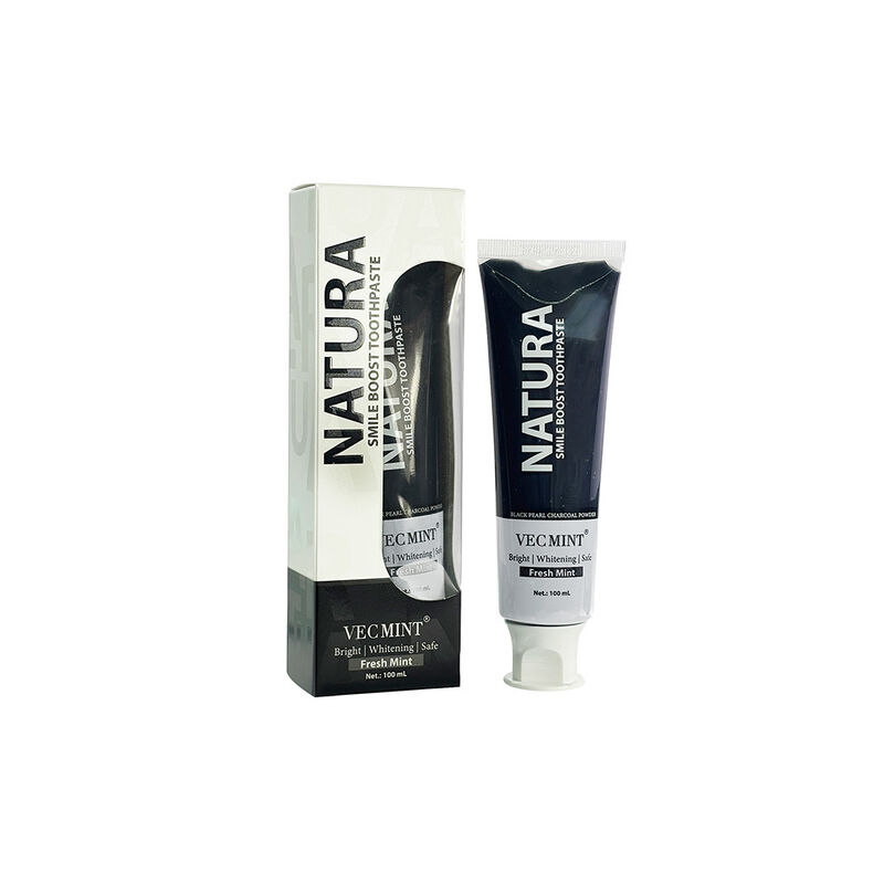 Pasta gigi arang aktif Bahan-bahan herbal yang cocok untuk orang dewasa dan remaja Pembersihan alami dan perawatan mulut